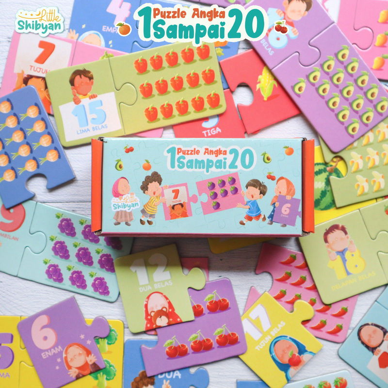 PUZZLE ANGKA 1 SAMPAI 20