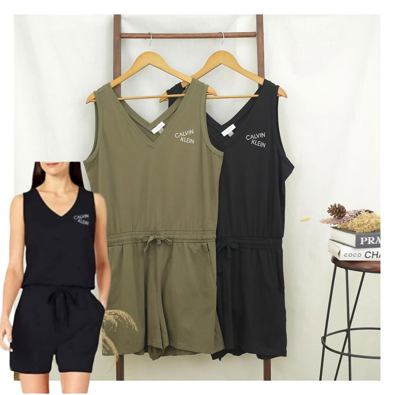 RD793 CK VNeck Short Jumpsuit F30