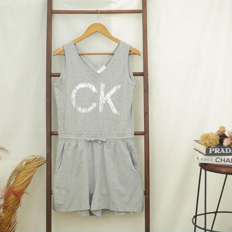 RD814 CK V-Neck Short Jumpsuit V115
