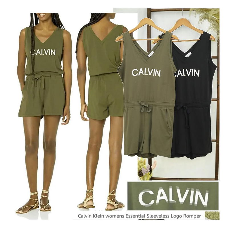 RD824 CK V-Neck Short Jumpsuit F30