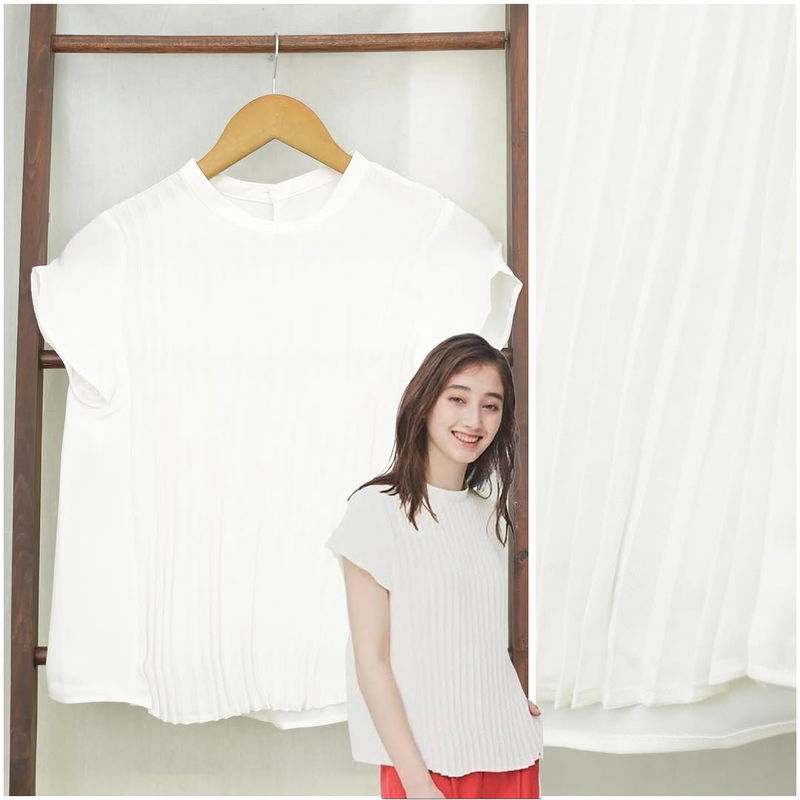RD979 GU By UNQ Plisket Shortsleeve Blouse U108