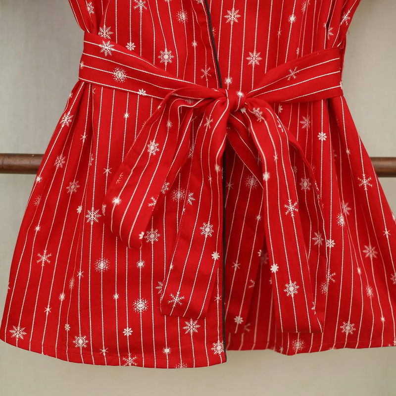RE054 WCL Snow Printed Kimono One Set Pajamas Short A.B6/7