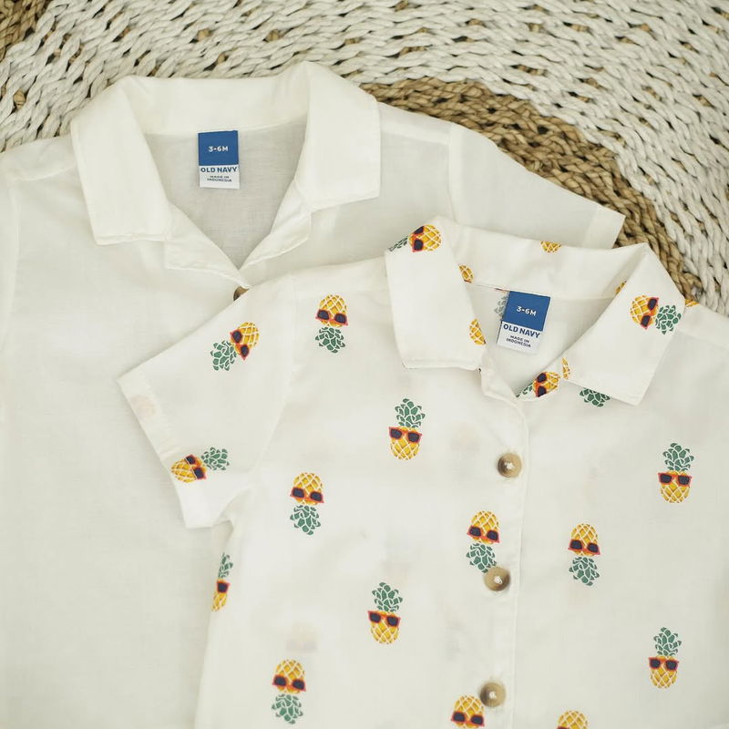 RE079 Oldnvy Baby Shirt (White Series) N71