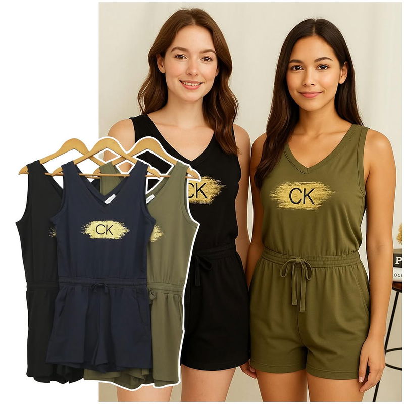 RE132 V-Neck Short Jumpusuit RK.J1/2