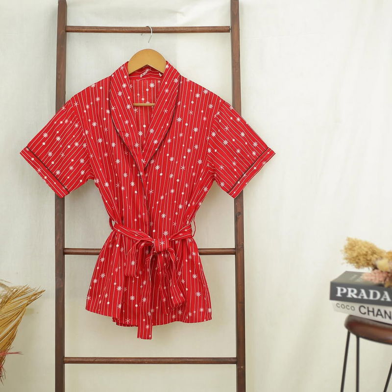 RE136 WCL Snow Printed Kimono Long Set A.B10