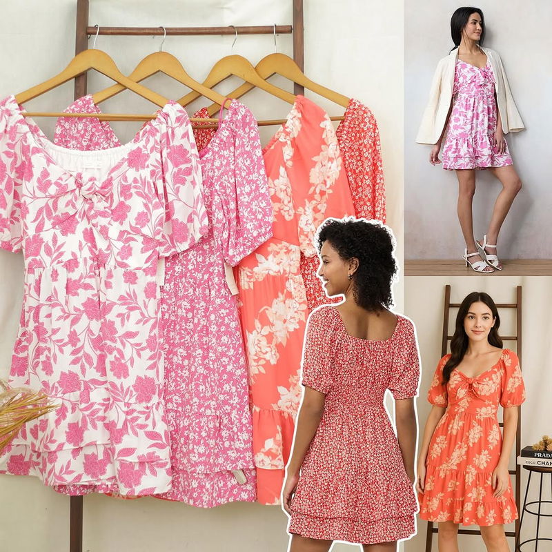 RE179 Lauren Conrad Ribbon Mini Dress