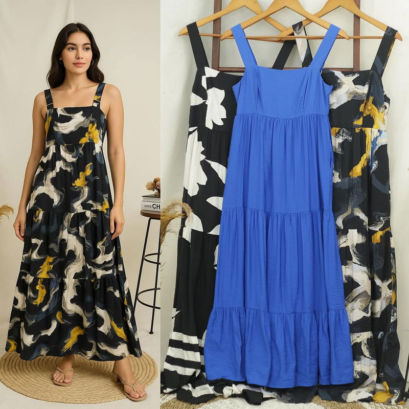 RE219   Nine West Sleeveless Maxi Dress