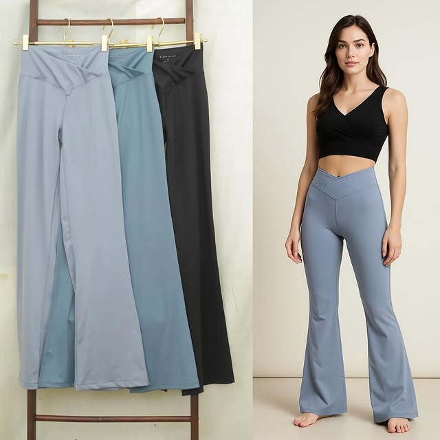 RE255 Aeropostale Crossover Sim Boot-Cut Yoga Legging