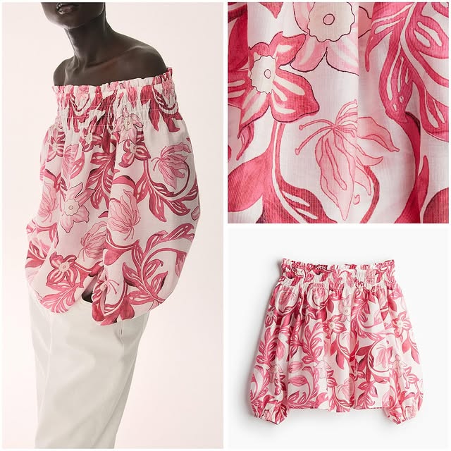 RE283 H&M Sabrina Ballonsleeve Blouse
