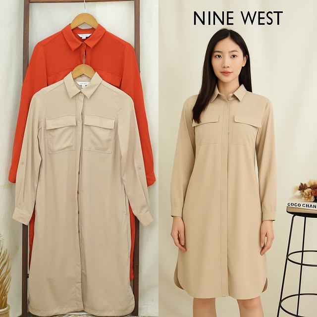 RE337 Nine West Full Pocket Midi Dress JDL