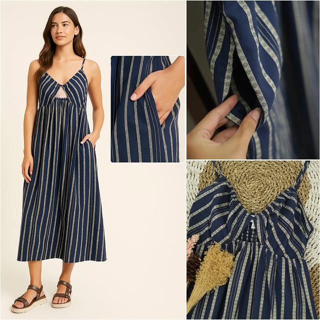 RE346  Treasure & Bond Sleeveless Midi Dress Z