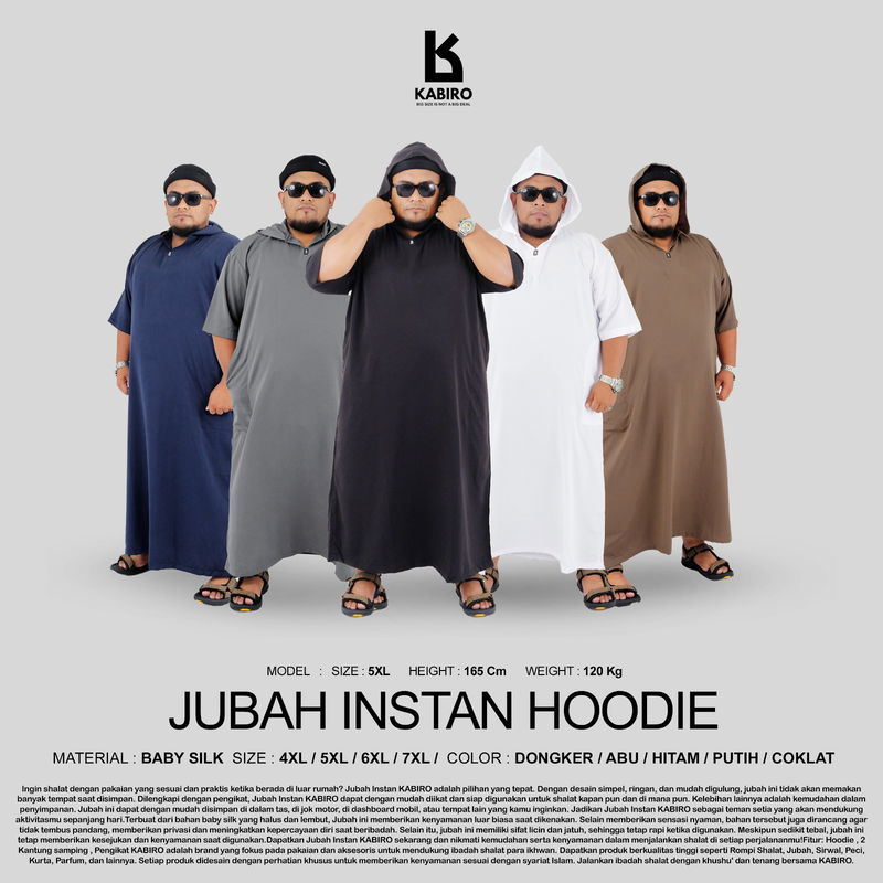 Jubah Instan Hoodie KABIRO