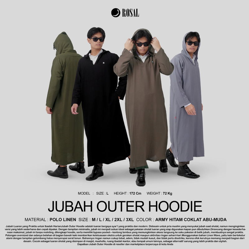 Jubah Outer Hoodie ROSAL