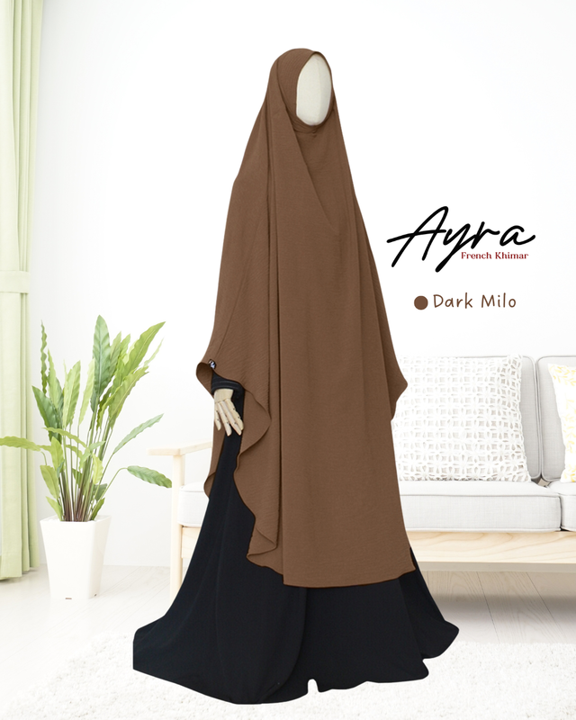 PO FRENCH KHIMAR AYRA DARK MILO [250618]