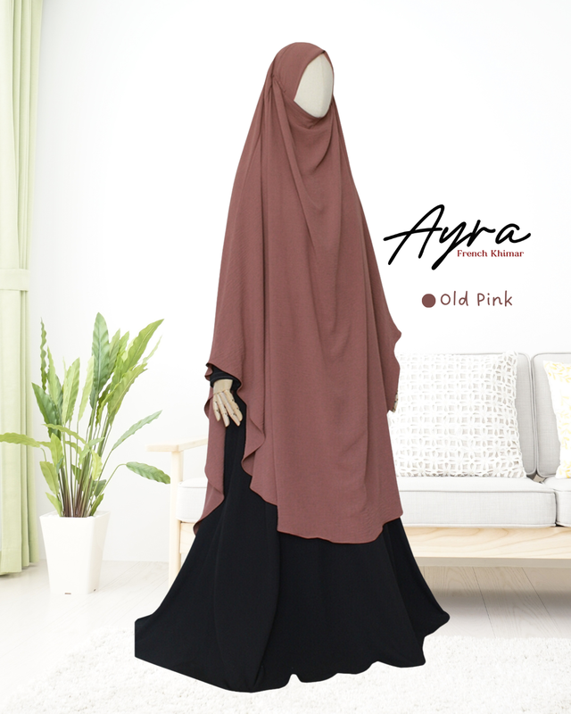 PO FRENCH KHIMAR AYRA OLD PINK [250618]