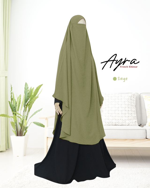 PO FRENCH KHIMAR AYRA SAGE [250618]