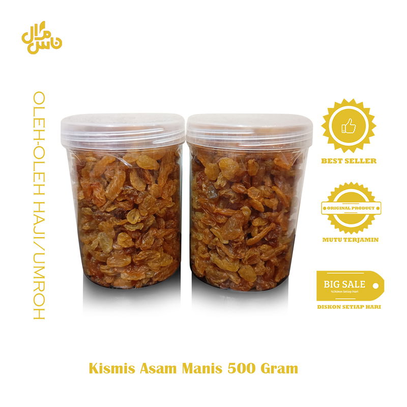 KISMIS ASEM MANIS KEMASAN 500 GRAM