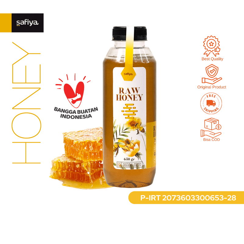 SAFIYA - MADU MURNI RAW HONEY 650 GRAM