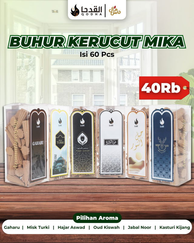 Buhur/Dupa Kerucut Kemasan Mika Isi 60 Pcs