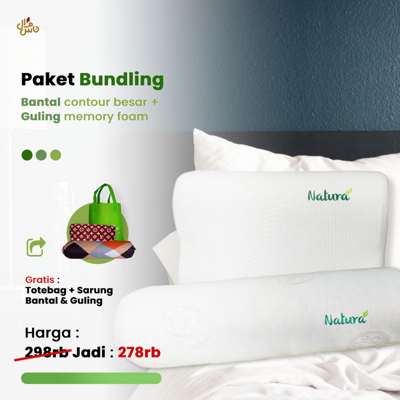 PAKET BUNDLING BANTAL CONTOUR BESAR dan GULING Plus COVER